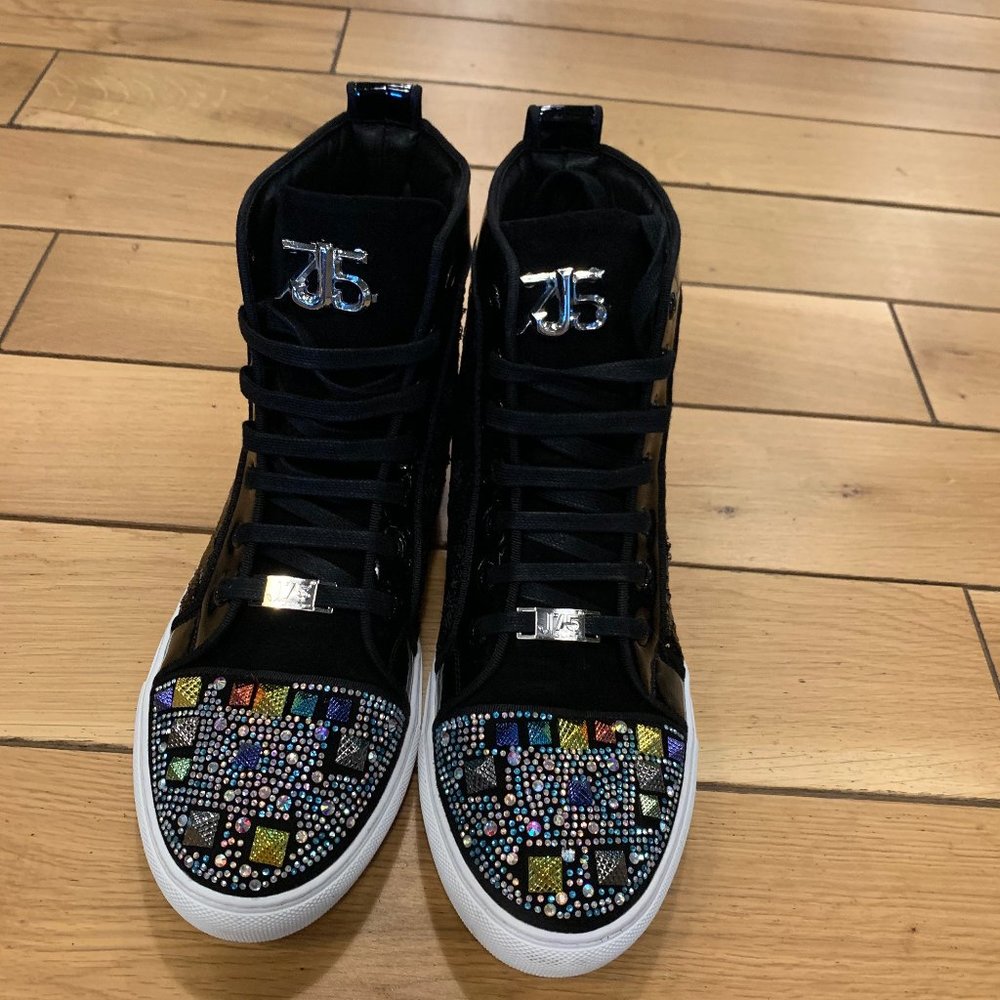 J75 by JUMP Men's Cromwell Black w/Sequins Size 12